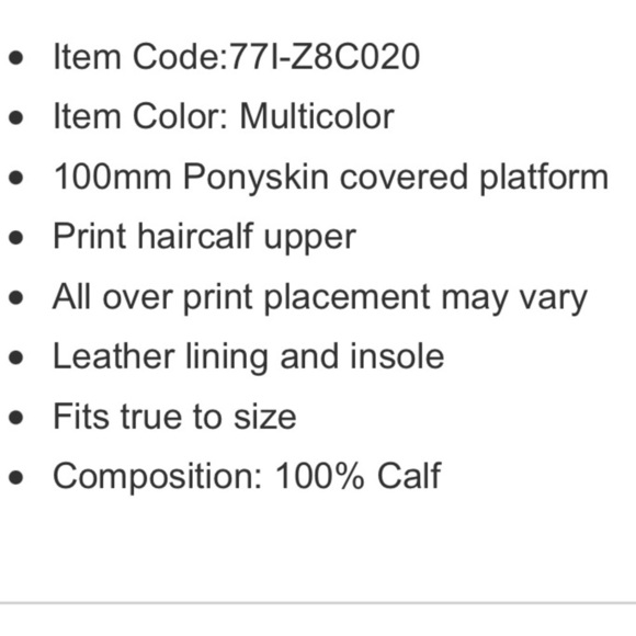 - Simon Miller, 100 mm Blackout Ponyskin Platforms NWOT - Picture 9 of 9